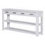 Élégante console avec 4 tiroirs et 2 tablettes, idéale pour les vestibules et les salons.-410742970