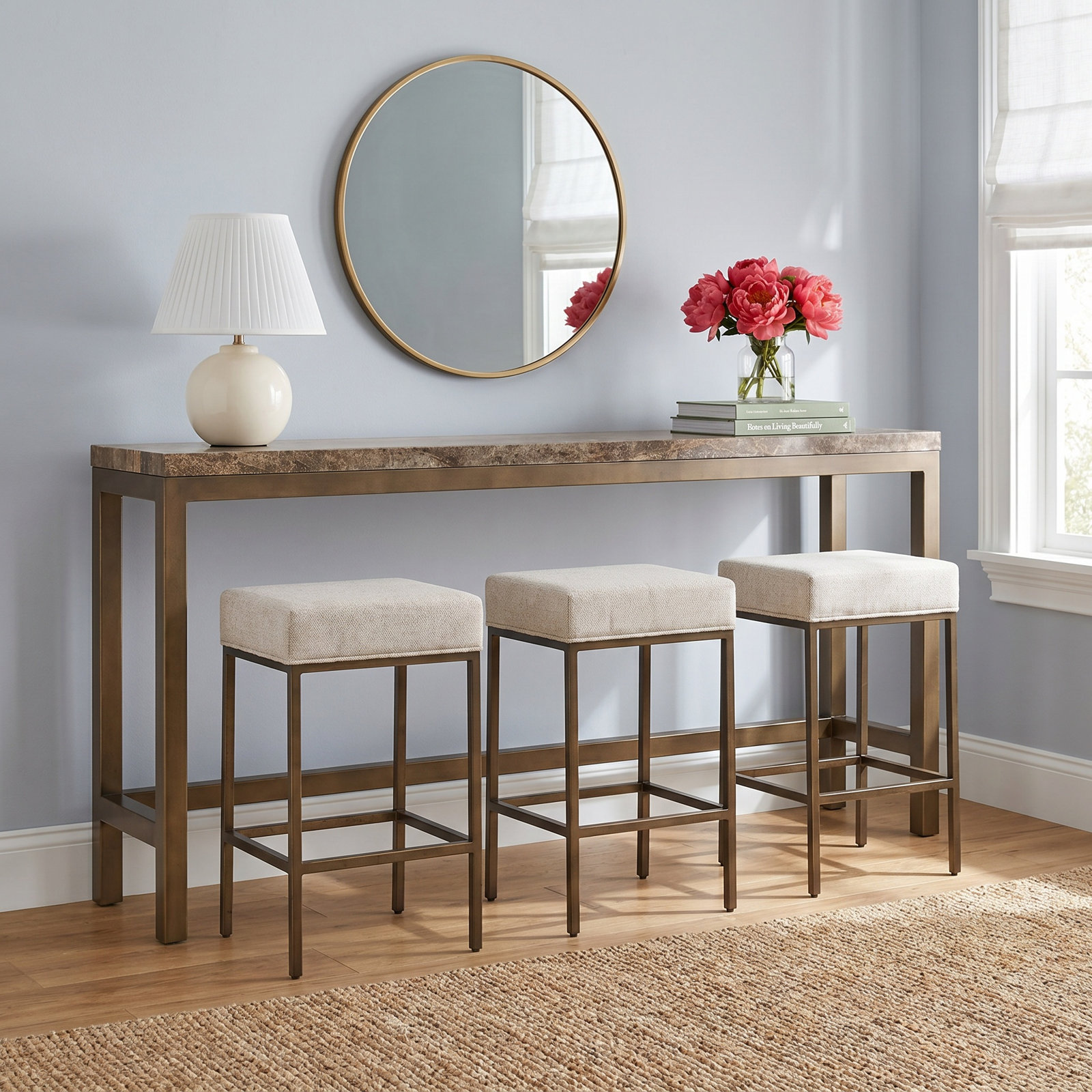 Saratoga 85'' Stone Console Table