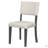 5-Piece Retro Round Dining Table Set With Curved Trestle Style Table Legs And 4 Upholstered Chairs-1645706876