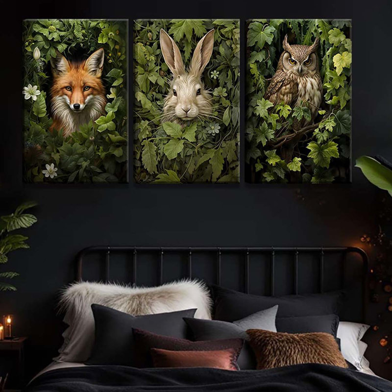 3 Piece Wrapped Canvas Print, 40 cm H x 30 cm W