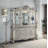 Bently Transitional Rectangular Hutch and Buffet with Touch Light in Champagne