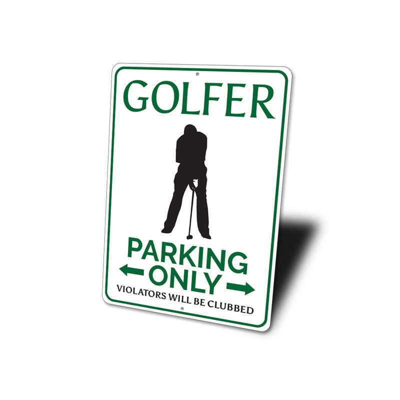 Panneau de golf en aluminium, H 18 po x l 12 po x P 0,06 po