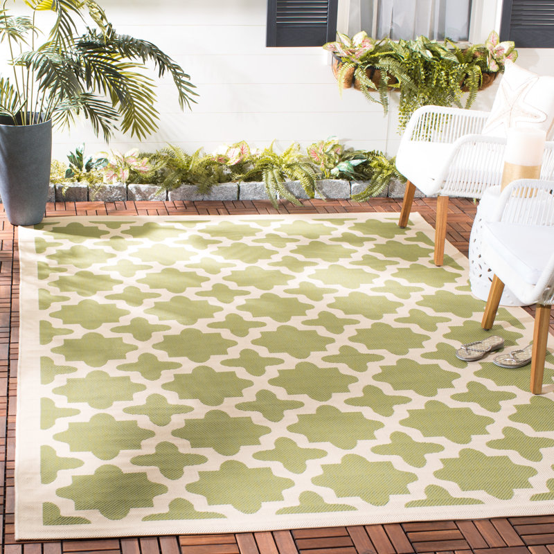 Herefordshire Performance Geometric Indoor/Outdoor Area Rug, Rectangle 8' x 11'