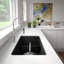 Precis SILGRANIT 33" L x 18" W Double Bowl Undermount Kitchen Sink with Low Divide-34379688