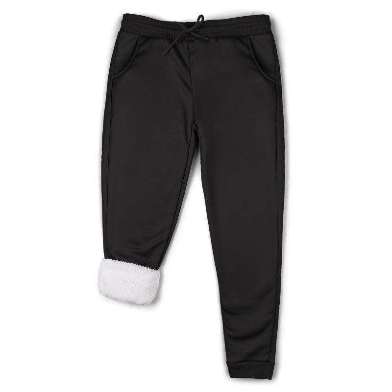 Farsiris Comforting Loungewear Sherpa Lined Joggers, W38 x L92cm, Dark Charcoal