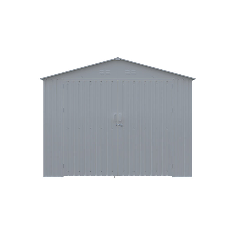 Remise de rangement extérieure 20 x 13 pi, Off-White+Grey, H 91,3 po x l 237 po x P 118,1 po