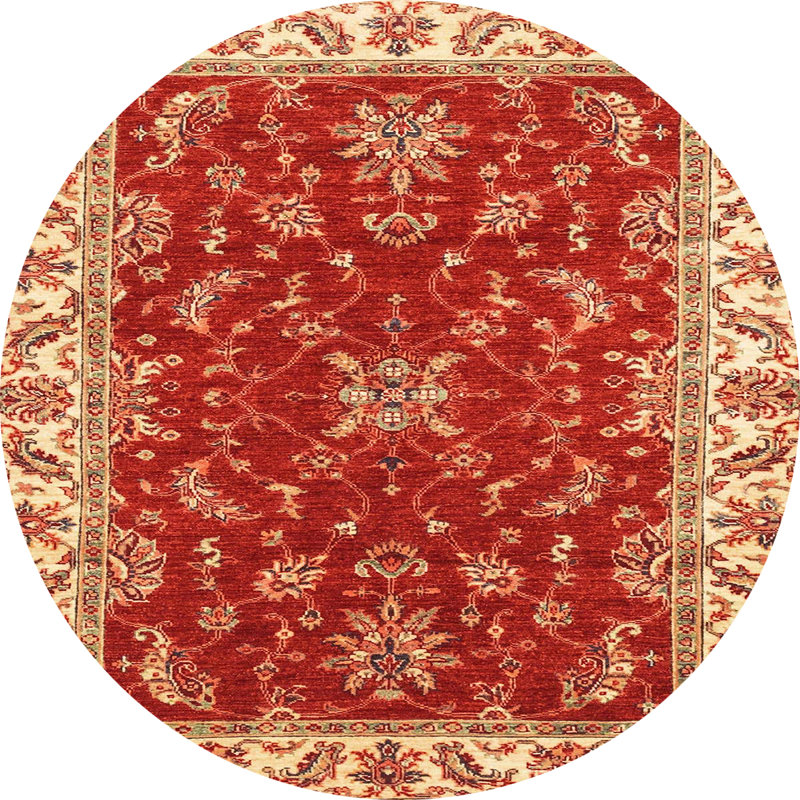 Oriental Indoor Rug, Round 6'
