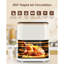 Friteuse à air de 5,3 pte avec fenêtre de cuisson 7 préréglages 1350W blanc