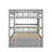 Full Over Full Bunk Bed With Drawers, Convertible Beds-800737859