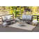 Tarri Boho Jute-Look Striped Brown Area Rug