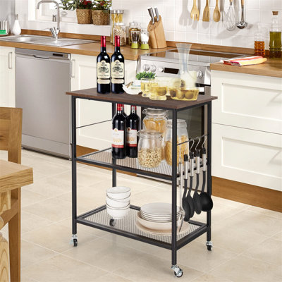 Wood Bar Cart
