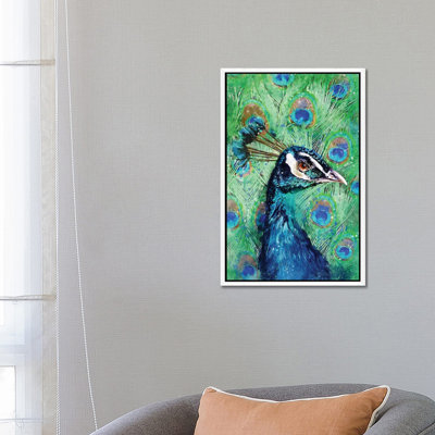 Peacock 1 Piece Wall Art on Canvas