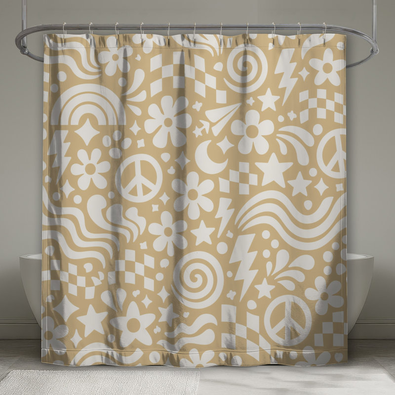 Rideaux de douche Beige, 70in W x 72in H