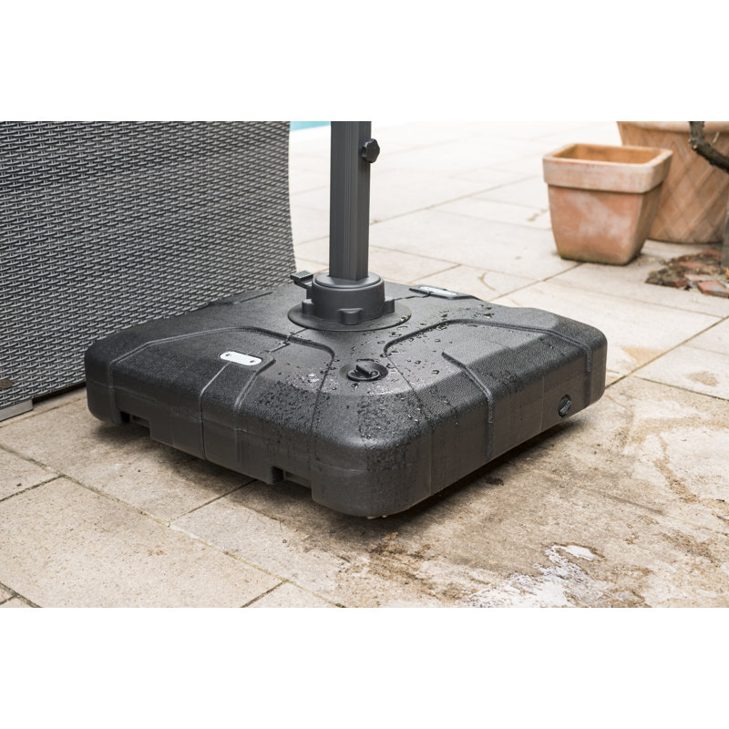 Johnny Cantilever Parasol, 240cm H x 350cm W x 350cm D, Black