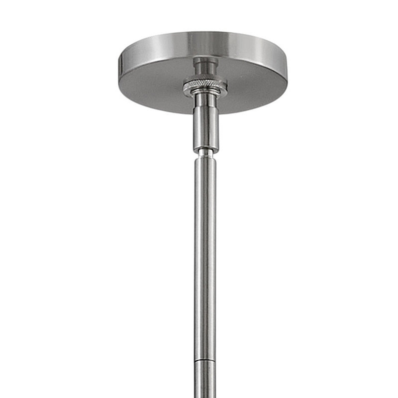 Lustre articulé Spoutnik à 6 lumières Archer, Nickel brossé, H 26 po x l 26 po x P 26 po