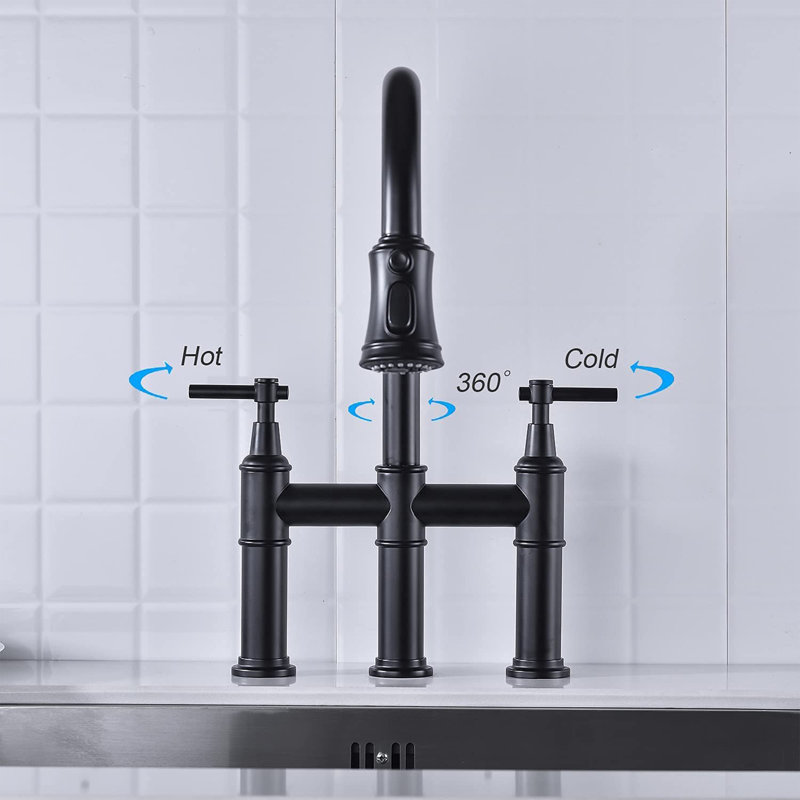 Naiyafly Pull Down Kitchen Faucet, Black