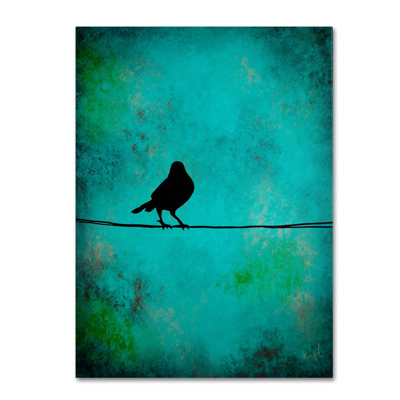 «Bird's Attention» par Nicole Dietz, reproduction sur toile, H 32 po x l 24 po x P 2 po