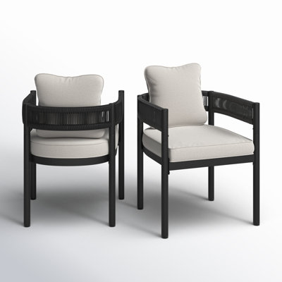 Alessandra Rope Outdoor Dining Chair With Cushions