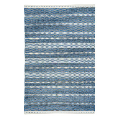 Toups Performance Flatweave Wool Striped Indoor Rug