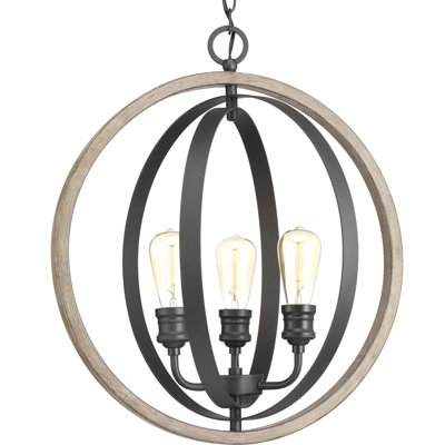 Luminaire suspendu sphère 3 lumières Mccurley