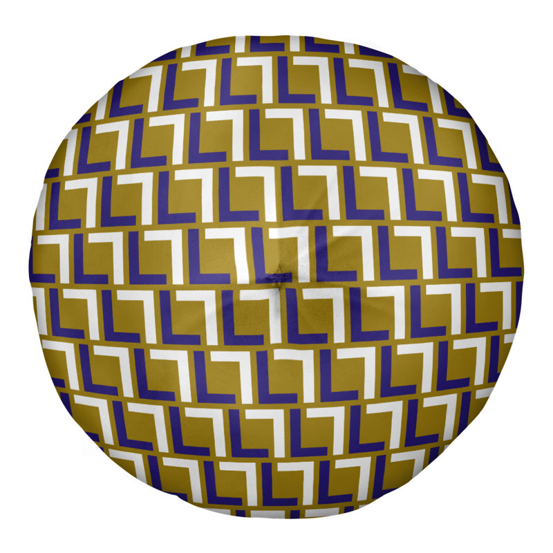Housse de coussin et insert Baltimore Football Luxury, 30'' x 30'', Noir / mauve / or métallique
