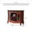39.37" Brown Rectangular Solid + Manufactured Wood Wine Rack