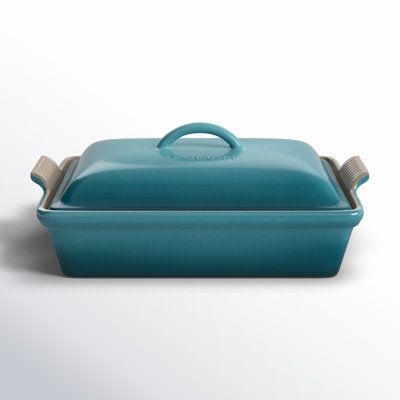 Le Creuset Heritage Stoneware 4 Qt. Rectangular Casserole with Lid