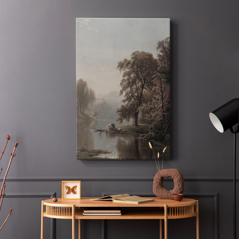 Paysage rétro XXXVI - galerie Cavas, H 18 po x l 12 po