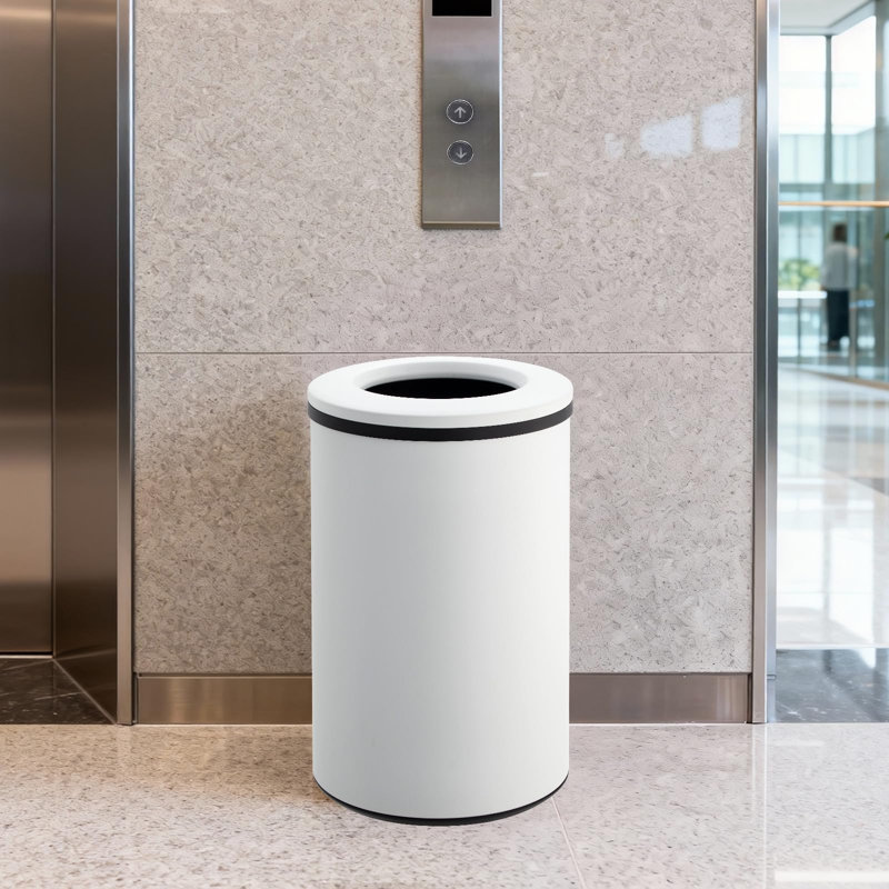 Poubelle à pédale en acier inoxydable 30L, bac carré de 8 gallons, couvercle à fermeture douce, mode ouvert, seau intérieur amovible