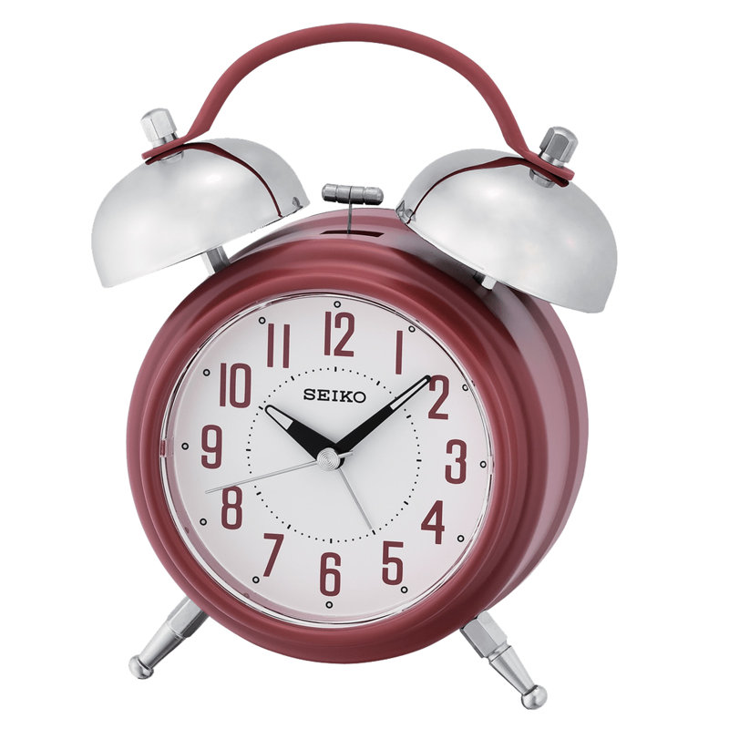 QHK051RLH Alarm Clock, Red, White