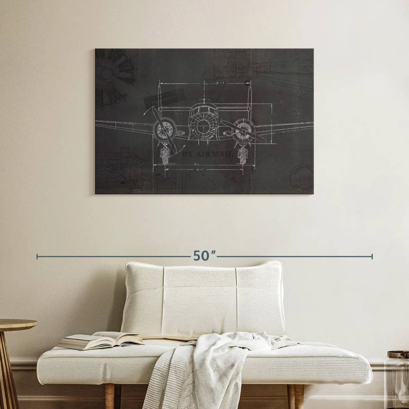 Plan de Mehar Plane Wings, H 26 po x l 39 po