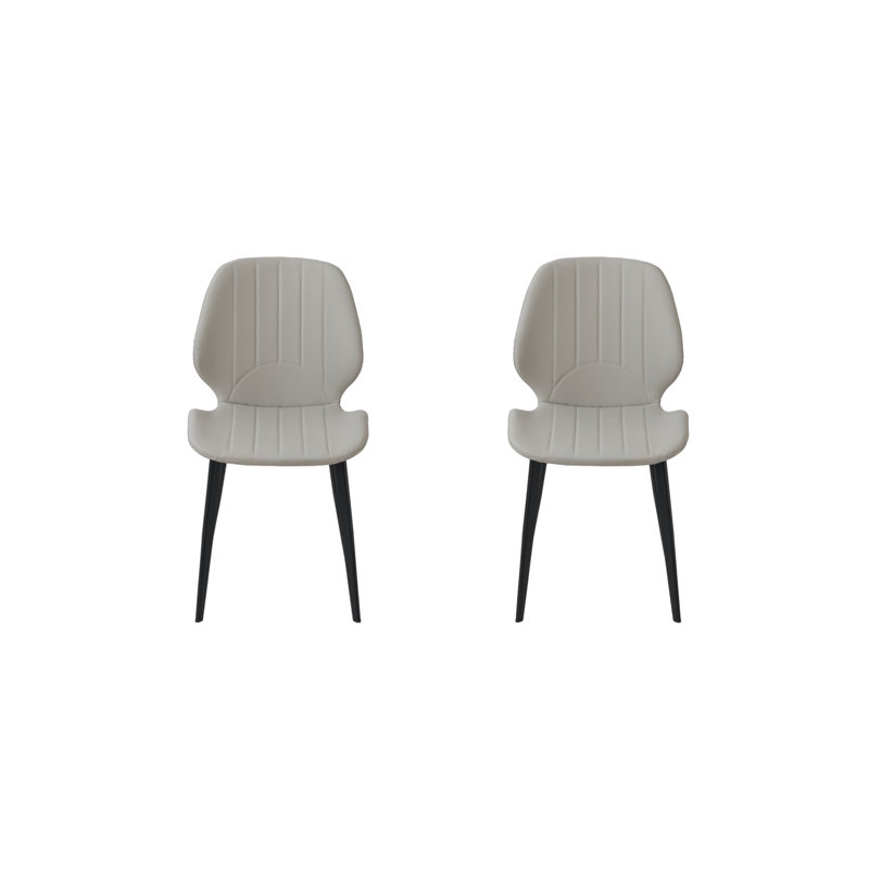 Modern Side Dining Chairs, Gray