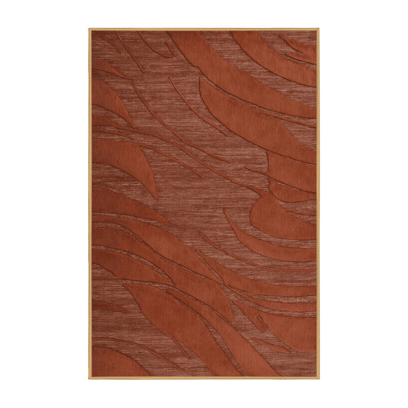 Tapis abstrait lavable à la machine, Rectangle 4pi x 6 pi