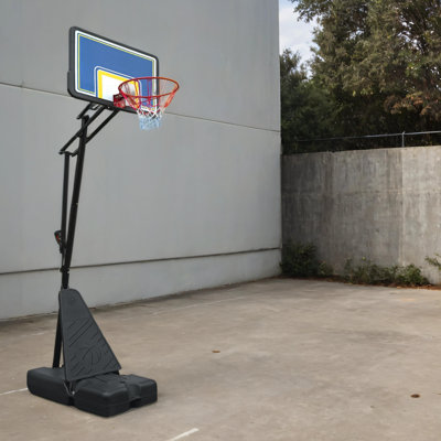 Portable Basketball Hoop for Youth Adults & Professional Match,Adjustable Height , Backboard with Rebound System, Indoor/Outdoor Basketball Goal with Rebound Board and Wheels