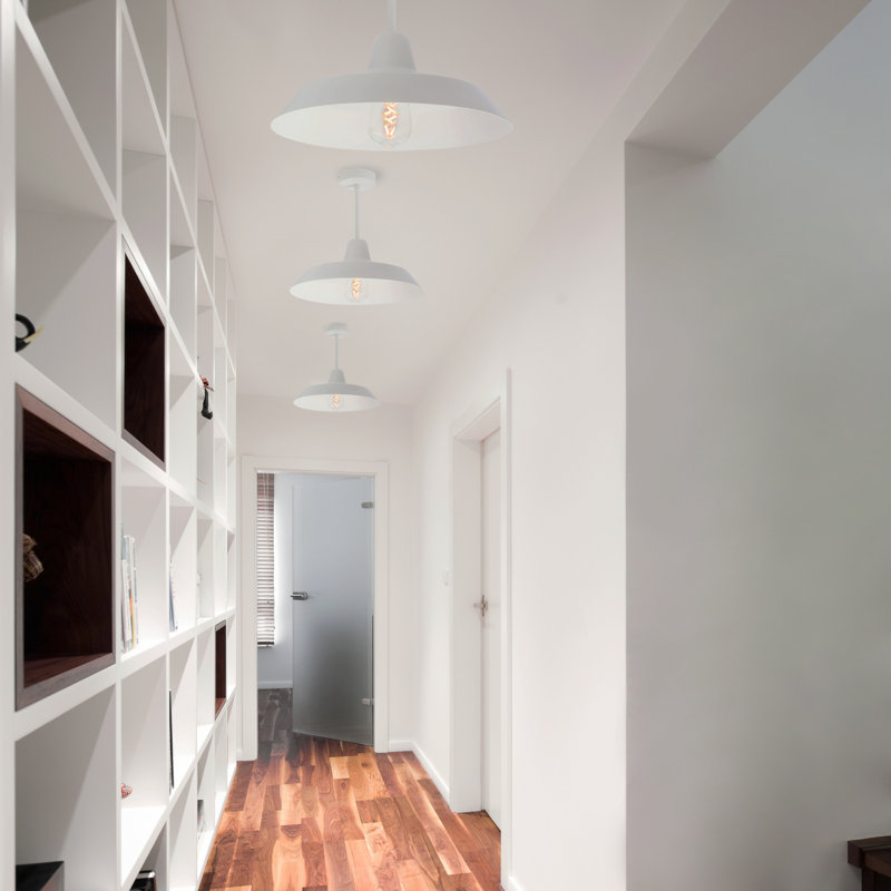 Cinco Basic Semi Flush Mount, White, White/White