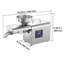 Presse à huile, capacité de 8,27 lb / h, extracteur d'huile 750 W, machine à huile électrique automatique pour usage domestique, pressage à chaud de 122 5 à 572 ℉ pour les amandes de sésame et d'arachides