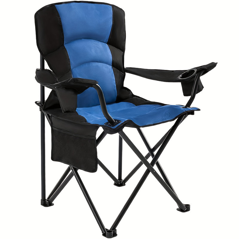 Oversized Folding Camping Chairs High Backrest Heavy Duty Lawn Chairs