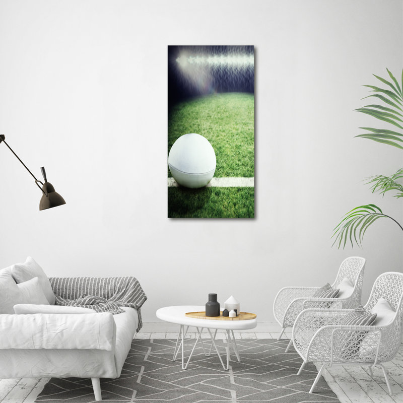 Rugby Ball - Wrapped Canvas Print
