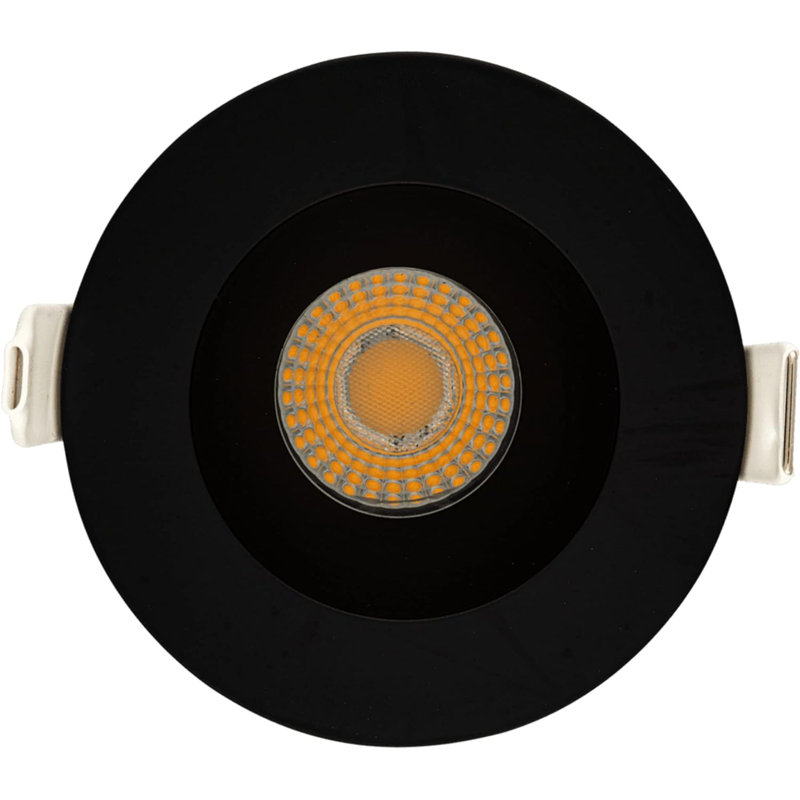 2'' Dimmable Air-Tight IC Rated Recessed Lighting Kit, Noir