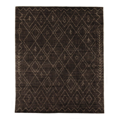 Nador Moroccan Area Rug in Gray