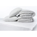 Student Bedding Pack 10.5 Tog Duvet 2 Pillows Mattress Protector