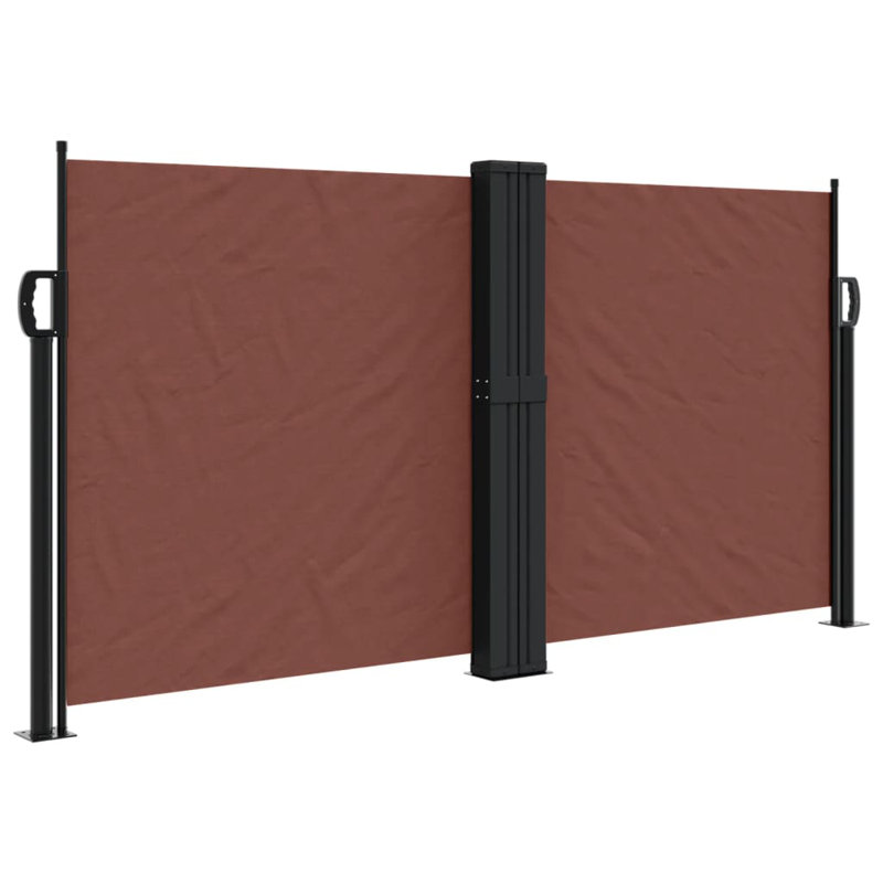 Symple Stuff Retractable Side Awning, 120cm H x 1200cm W, Brown