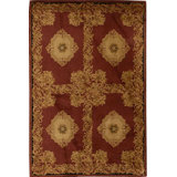 Hand-Knotted High-Quality Red Area Rug