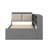 Practical Platform Bed With Pull Out Trundle Shelving Units And Storage Headboard-272609796