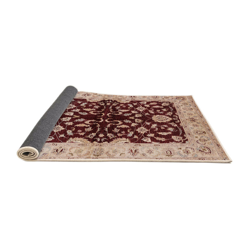 Tapis oriental rouge / beige Barkev, Rond 4 pi
