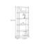 Bibliothèque transparente en acrylique-158308180