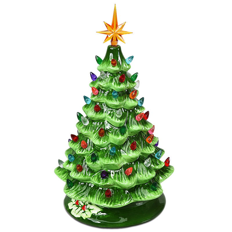 Christmas Tabletop Tree, 15" H x 8.5" W x 8.5" D