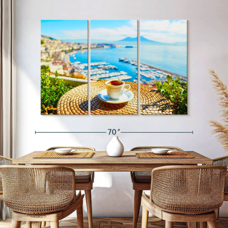 'Coffee At Naples, 42" H x 65" W