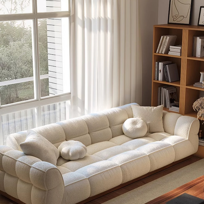 canapé de style guimauve simple et moderne, H 31,49 po x l 141,73 po x P 39,37 po, 6