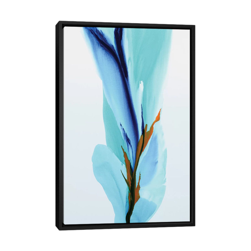 Carte d’appel de printemps, peinture sur toile tendue, H 26 po x l 18 po x P 1,5 po, Toile avec cadre noir, Pas de tapis